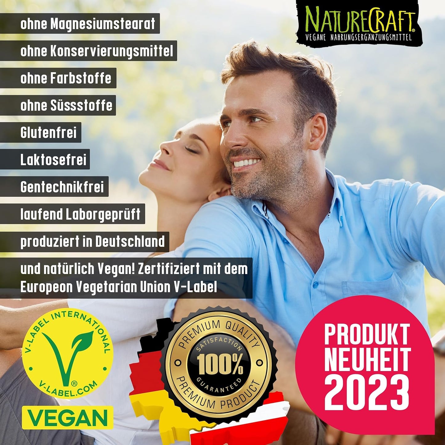 Omega-3 Algenöl PLUS - 40% DHA und 20% EPA mit Vitamin D3 + K2 + E - Himbeer, Zitrone und Rosmarinextrakt - Vegan (20ml = 4 Monats-Vorrat)